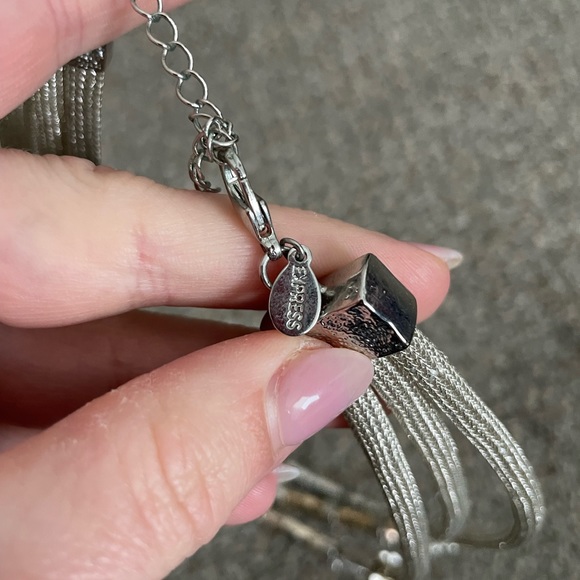 Express mesh silver necklace - Picture 5 of 5